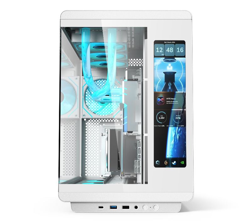 Acer Casing U600 With Built in LED Display 4x Fans White Acer Casing U600 With Built in LED Display 4x Fans White